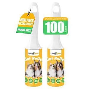 Mini Lint Roller for Pet Hair 2 Pack, Portable Sticky Lint Remover with 100 Sheets, Travel Size Lint Roller for Clothes, Car, Couch & On-the-Go Cleaning Mini Lint Roller for Pet Hair 2 Pack, Portable Sticky Lint Remover with 100 Sheets, Travel Size Lint Roller for Clothes, Car, Couch & On-the-Go Cleaning