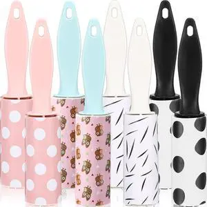 8 Pcs Bulk Mini Lint Roller for Pet Hair and Clothes Lint Roller Travel Size Removers Sticky Removing Tool for Travel, Gift Bags, Furniture, Car Seat 8 Pcs Bulk Mini Lint Roller for Pet Hair and Clothes Lint Roller Travel Size Removers Sticky Removing Tool for Travel, Gift Bags, Furniture, Car Seat