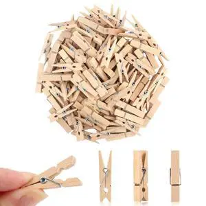 Small Clothes Pin, Mini Clothespins, 100 PCS Mini Clothes Pins Wooden with Storage Bag, Small Clothes Pins for Photos, Crafts, Hanging Clothes, Baby Shower, Display Artwork Small Clothes Pin, Mini Clothespins, 100 PCS Mini Clothes Pins Wooden with Storage Bag, Small Clothes Pins for Photos, Crafts, Hanging Clothes, Baby Shower, Display Artwork
