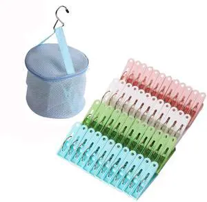 48 Pack Plastic Clothes Pins Heavy Duty Outdoor for Hanging Clothes, Colored Clothespins Clips with Springs Clothes Drying Line Pegs with Mesh Clothes pin BagCrafts Picture Clips Food Package Clips 48 Pack Plastic Clothes Pins Heavy Duty Outdoor for Hanging Clothes, Colored Clothespins Clips with Springs Clothes Drying Line Pegs with Mesh Clothes pin BagCrafts Picture Clips Food Package Clips