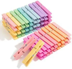 Large Wooden Clothes Pins, 2.9 Inch, 50 Pack, Natural Wood Clips for Crafts, Classroom Projects, Hanging Photos, Chip Bags, Decoration, Rust Resistant Spring Large Wooden Clothes Pins, 2.9 Inch, 50 Pack, Natural Wood Clips for Crafts, Classroom Projects, Hanging Photos, Chip Bags, Decoration, Rust Resistant Spring