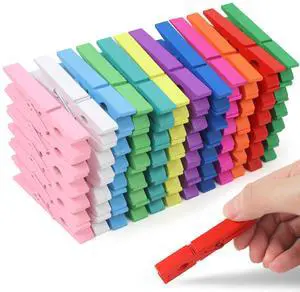 72 Pcs Colorful Wooden Clothes Pins, 2.9 Inch 12 Colors Clothes Pins for Hanging Clothes, Pictures, Photos, Classroom, Crafts, Decoration, Colorful Clothespins Heavy Duty 72 Pcs Colorful Wooden Clothes Pins, 2.9 Inch 12 Colors Clothes Pins for Hanging Clothes, Pictures, Photos, Classroom, Crafts, Decoration, Colorful Clothespins Heavy Duty
