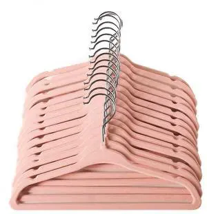 Baby Hangers, Childrens Hanger Kids Coat Hangers with Ultra Thin & Non-Slip Design 15 Pack (Light Pink) Baby Hangers, Childrens Hanger Kids Coat Hangers with Ultra Thin & Non-Slip Design 15 Pack (Light Pink)