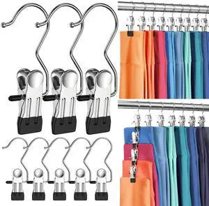 12 Pack Pants Hangers with Clip,Legging Organizer for Closet Hanging, Space Saving Yoga Pants Hangers Clip Hangers Closet Organization,Closet Organizers and Storage for Jeans,Shorts,Skirts,Hats 12 Pack Pants Hangers with Clip,Legging Organizer for Closet Hanging, Space Saving Yoga Pants Hangers Clip Hangers Closet Organization,Closet Organizers and Storage for Jeans,Shorts,Skirts,Hats