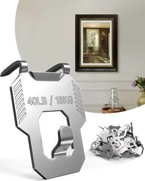 20Pcs Claw Drywall Picture Hanger: Wall Hooks for Hanging Picture Mirror Photo Poster Kit - No Damage Heavy Duty Wall Hanger for Room Office Decor Easy Tool-Free Nail-Free Holds Up to 40Lbs 20Pcs Claw Drywall Picture Hanger: Wall Hooks for Hanging Picture Mirror Photo Poster Kit - No Damage Heavy Duty Wall Hanger for Room Office Decor Easy Tool-Free Nail-Free Holds Up to 40Lbs