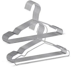 20 Pack Silver Stainless Steel Kids Hangers, Space-Saving Non-Slip, Perfect for Baby, Toddler & Kids' Clothes 20 Pack Silver Stainless Steel Kids Hangers, Space-Saving Non-Slip, Perfect for Baby, Toddler & Kids' Clothes