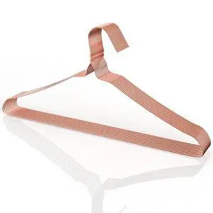 Metal Wire Hangers, 10 Pack, Rose Gold Metal Wire Hangers, 10 Pack, Rose Gold