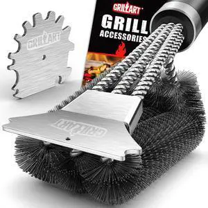 Grill Brush and Scraper,18 Inch BBQ Grill Cleaning Brush Kit, Wire Scrubber, Universal Fit BBQ Cleaner Accessories for Grill/Smoker/Gas/Charcoal Grill Cleaning-Grill Gifts for Men/Dad Grill Brush and Scraper,18 Inch BBQ Grill Cleaning Brush Kit, Wire Scrubber, Universal Fit BBQ Cleaner Accessories for Grill/Smoker/Gas/Charcoal Grill Cleaning-Grill Gifts for Men/Dad