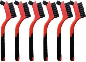 6-Pack Nylon Cleaning Brushes - Non-Scratch Nylon Bristles for Delicate Surfaces & Daily Cleaning | Ergonomic Grip with Mini Head & Hanging Hole 6-Pack Nylon Cleaning Brushes - Non-Scratch Nylon Bristles for Delicate Surfaces & Daily Cleaning | Ergonomic Grip with Mini Head & Hanging Hole