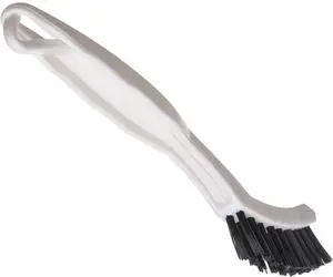 Flo-Pac Grout Brush with Nylon Bristles, Scrubber with Handle for Bathroom and Kitchen Tile, 8", White Flo-Pac Grout Brush with Nylon Bristles, Scrubber with Handle for Bathroom and Kitchen Tile, 8", White