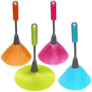 4 Pack 10 inch Microfiber Duster, Feather Duster, Grips Microfiber Delicate Duster for Cleaning Keyboard, Computer Screen, Books, Photo Frames 4 Pack 10 inch Microfiber Duster, Feather Duster, Grips Microfiber Delicate Duster for Cleaning Keyboard, Computer Screen, Books, Photo Frames