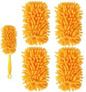 Reusable Duster Refill Compatible with Swiffer Duster Kit - Pet Heavy Duty Duster Refills Fit for Swiffer Extended Handle Duster - Microfiber 360 Duster Refills for Dusting Cleaning, 4 Pack Reusable Duster Refill Compatible with Swiffer Duster Kit - Pet Heavy Duty Duster Refills Fit for Swiffer Extended Handle Duster - Microfiber 360 Duster Refills for Dusting Cleaning, 4 Pack