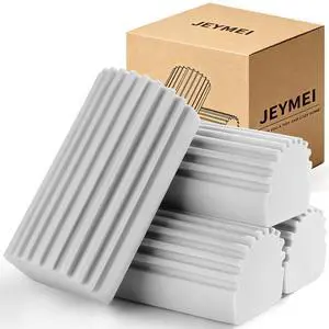 4-Pack Damp Clean Duster Sponge,Gray Damp Dusting Sponge,Duster Baseboard Cleaner Sponge with Ridges,Reusable Wet Duster Sponge,Household Cleaning Sponges for Blinds,Window Track Grooves 4-Pack Damp Clean Duster Sponge,Gray Damp Dusting Sponge,Duster Baseboard Cleaner Sponge with Ridges,Reusable Wet Duster Sponge,Household Cleaning Sponges for Blinds,Window Track Grooves