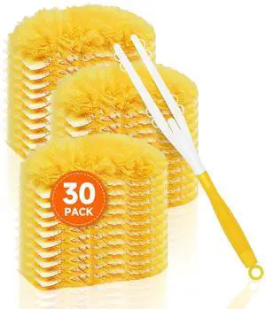 30 Count Duster Refills for Swiffer Duster with 1 Handle Dusters for Cleaning Disposable Duster Refill Multi Surface 360 Duster Cleaner Kit for Ceiling Fan, Blind, Furniture 30 Count Duster Refills for Swiffer Duster with 1 Handle Dusters for Cleaning Disposable Duster Refill Multi Surface 360 Duster Cleaner Kit for Ceiling Fan, Blind, Furniture