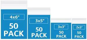200 Pack Small Plastic Bags For Jewelry, Mini Baggies 4 Assorted Sizes. 2x3 3x3 3x5 4x6 Inch 2 Mil Thick Poly Zipper Lock Bags Clear for Jewelry, Bead, Crafts, Small Parts Storage 200 Pack Small Plastic Bags For Jewelry, Mini Baggies 4 Assorted Sizes. 2x3 3x3 3x5 4x6 Inch 2 Mil Thick Poly Zipper Lock Bags Clear for Jewelry, Bead, Crafts, Small Parts Storage