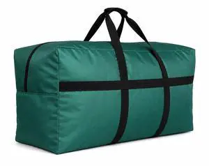 Extra Large Duffle Bag for Travel, Big XL Oversized Foldable Storage Bags with Reinforced Handles & Lockable Zipper - Green, 60L Extra Large Duffle Bag for Travel, Big XL Oversized Foldable Storage Bags with Reinforced Handles & Lockable Zipper - Green, 60L