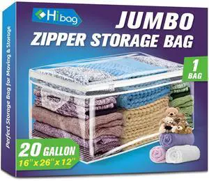 Large Storage Bag for Clothes, Jumbo Zipper Totes Large Storage Bag for Clothes, Jumbo Zipper Totes