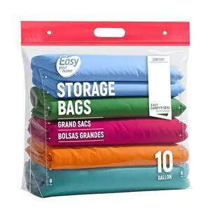 10 Gallon Storage Bags with Handle&Bottom for Clothing Blanket 10 Gallon Storage Bags with Handle&Bottom for Clothing Blanket