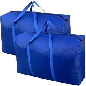 100L Extra Large Storage Bags, Big Moving Bags with Strong Zippers & Carrying Handles, Packing Bags for Moving, Storage, Travel and Camping, Storage Totes For Space Saving (Blue, 2 Pack) 100L Extra Large Storage Bags, Big Moving Bags with Strong Zippers & Carrying Handles, Packing Bags for Moving, Storage, Travel and Camping, Storage Totes For Space Saving (Blue, 2 Pack)