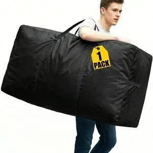 66 Gallon Extra Large Storage Bags, XXL Moving Bags with Zippers & Side Handles, Jumbo Big Storage Totes for Moving & Space-Saving Organization (Black, 66 Gallon, 1 Pack) 66 Gallon Extra Large Storage Bags, XXL Moving Bags with Zippers & Side Handles, Jumbo Big Storage Totes for Moving & Space-Saving Organization (Black, 66 Gallon, 1 Pack)