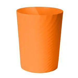 Small Trash Can, Orange Small Trash Can, Orange