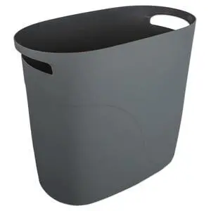 Plastic Small Trash Can Slim Waste Basket with Handles 3.2 Gallon Narrow Garbage Container Bin for Bathroom, Bedroom, Kitchen, Home Office Under Desk, Dorm, Laundry Room, Kids Room, Dark Grey Plastic Small Trash Can Slim Waste Basket with Handles 3.2 Gallon Narrow Garbage Container Bin for Bathroom, Bedroom, Kitchen, Home Office Under Desk, Dorm, Laundry Room, Kids Room, Dark Grey