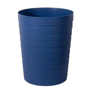Small Bathroom Trash Can Wastebasket, Plastic Garbage Bin Container Basket for Bathrooms, Laundry Room, Kitchens, Offices, Kids Rooms, Dorms, Navy Blue, 1.8 Gallon Small Bathroom Trash Can Wastebasket, Plastic Garbage Bin Container Basket for Bathrooms, Laundry Room, Kitchens, Offices, Kids Rooms, Dorms, Navy Blue, 1.8 Gallon