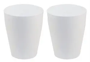 Small Trash Can,Plastic Round Bathroom Wastebasket Garbage Can for Bathroom Bedroom Kitchen Office (White, Pack of 2) Small Trash Can,Plastic Round Bathroom Wastebasket Garbage Can for Bathroom Bedroom Kitchen Office (White, Pack of 2)