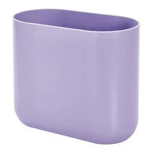 Small Slim Plastic Bathroom Trash Can, Purple Small Slim Plastic Bathroom Trash Can, Purple