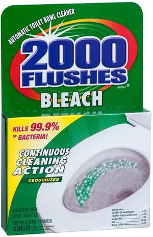 Blue Plus Bleach Automatic Toilet Bowl Cleaner, 1.25 OZ Blue Plus Bleach Automatic Toilet Bowl Cleaner, 1.25 OZ