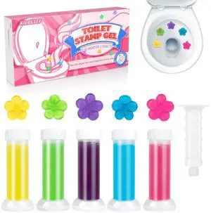 Toilet Gel, 60 Count 5 Kinds Of Scent Toilet Cleaner Bowl Gel Stamp Kit Air Freshener Toilet Gel, 60 Count 5 Kinds Of Scent Toilet Cleaner Bowl Gel Stamp Kit Air Freshener