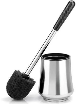 Toilet Brush, Toilet Brush and Holder Sliver Toilet Bowl Brush with Durable Bristles Modern Holder Toilet Scrubber Toilet Brush Set for Bathroom Cleaning Toilet Brush, Toilet Brush and Holder Sliver Toilet Bowl Brush with Durable Bristles Modern Holder Toilet Scrubber Toilet Brush Set for Bathroom Cleaning