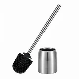 Stainless Steel Toilet Brush and Holder Set Stain Nickle 12In Handle BristlesToilet Bowl Brush Cepillo para Baños Bathroom Brushes Cleaning Brush with Case Anti-Rust Brushed Silver Stainless Steel Toilet Brush and Holder Set Stain Nickle 12In Handle BristlesToilet Bowl Brush Cepillo para Baños Bathroom Brushes Cleaning Brush with Case Anti-Rust Brushed Silver