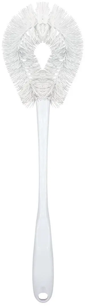 Toilet Bowl Brush w/Curved Head, Coated Wire, Durable Poly Bristles, Reaches Under Toilet Bowl Rim, 1 Pack Toilet Bowl Brush w/Curved Head, Coated Wire, Durable Poly Bristles, Reaches Under Toilet Bowl Rim, 1 Pack