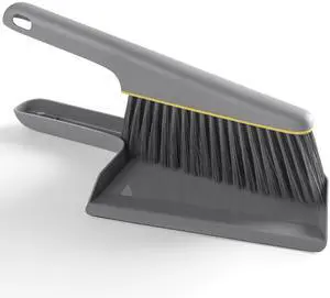 Small Broom and Dustpan Set, Hand Mini Dust-Pan and Brush, Handheld Portable Compact, 1 Piece, Gray Small Broom and Dustpan Set, Hand Mini Dust-Pan and Brush, Handheld Portable Compact, 1 Piece, Gray