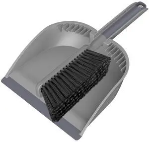 Small Dustpan and Brush Set, Nesting Snap-On Handheld Broom and Dust Pan with Teeth Portable Broom and Dustpan Set Suitable for Desktop, Pets Care, Sofa, Camping, Grey Small Dustpan and Brush Set, Nesting Snap-On Handheld Broom and Dust Pan with Teeth Portable Broom and Dustpan Set Suitable for Desktop, Pets Care, Sofa, Camping, Grey