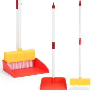 Kids Cleaning Toy Set Toddlers Broom Dust Pan Set for Housekeeping Pretend Play Cleaning Set, Cleaning Toys Gift for Toddlers Girls Boys Age 3-6 Years Old (2PCS - Red and Yellow Set) Kids Cleaning Toy Set Toddlers Broom Dust Pan Set for Housekeeping Pretend Play Cleaning Set, Cleaning Toys Gift for Toddlers Girls Boys Age 3-6 Years Old (2PCS - Red and Yellow Set)