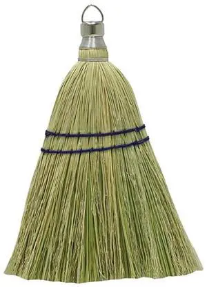 Whisk Broom 12 - Heavy Duty Natural Corn Straw with Reinforced Nylon Stitching - Small Whisk for Car, Outdoor, Camping - Sturdy Metal Hang Design Whisk Broom 12 - Heavy Duty Natural Corn Straw with Reinforced Nylon Stitching - Small Whisk for Car, Outdoor, Camping - Sturdy Metal Hang Design