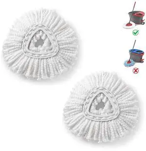 2-Pack Mop Head for O-Ceda EasyWrin Spin Mop Refill 1-Tank System Only Easy Cleaning Microfiber Replacement 2-Pack Mop Head for O-Ceda EasyWrin Spin Mop Refill 1-Tank System Only Easy Cleaning Microfiber Replacement