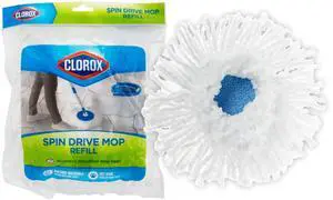 Spin Dry Mop Machine-Washable Refill Head, One Refill, White Spin Dry Mop Machine-Washable Refill Head, One Refill, White