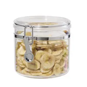 Clear Canister with Clamp Lid, 38 oz - Large Airtight Food Storage Container, for Kitchen & Pantry Storage of Bulk, Dry Foods Including Pasta, Flour, Sugar, Coffee, Rice, Tea, Spices & Herbs Clear Canister with Clamp Lid, 38 oz - Large Airtight Food Storage Container, for Kitchen & Pantry Storage of Bulk, Dry Foods Including Pasta, Flour, Sugar, Coffee, Rice, Tea, Spices & Herbs