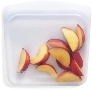 Silicone Reusable Storage Bag, Sandwich Bags, Reusable Freezer Bag, Microwave, Dishwasher, Oven Safe, Sous Vide, Premium Lunch Container, Eco Friendly, Food Storage Bags, 28 oz, Clear Silicone Reusable Storage Bag, Sandwich Bags, Reusable Freezer Bag, Microwave, Dishwasher, Oven Safe, Sous Vide, Premium Lunch Container, Eco Friendly, Food Storage Bags, 28 oz, Clear