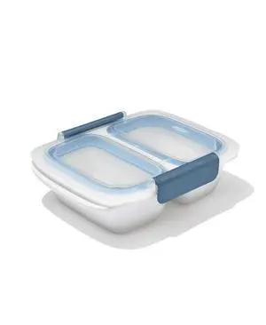 Good Grips Prep and Go 2 Cup Divided Container - Ocean Blue Good Grips Prep and Go 2 Cup Divided Container - Ocean Blue