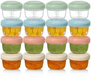 16 Pack 2 oz Salad Dressing Container to Go, Small Condiment Containers with Lids for Lunch Bento Box, Reusable Plastic Snack Jars, Deli Containers, Colorful Sauce Cups, Dishwasher Safe 16 Pack 2 oz Salad Dressing Container to Go, Small Condiment Containers with Lids for Lunch Bento Box, Reusable Plastic Snack Jars, Deli Containers, Colorful Sauce Cups, Dishwasher Safe