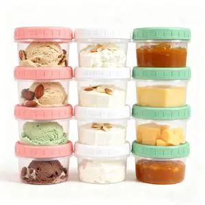 Food Storage Containers, 12 Pack 4 oz Freezer Storage Containers with Twist Top Lids, Leakproof, BPA Free, Microwave & Dishwasher Safe Takeout Container - Ideal for Soup and More Food Storage Containers, 12 Pack 4 oz Freezer Storage Containers with Twist Top Lids, Leakproof, BPA Free, Microwave & Dishwasher Safe Takeout Container - Ideal for Soup and More