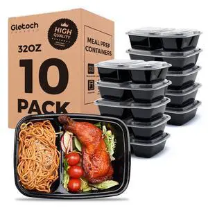 10 Pack 32OZ Meal Prep Containers Reusable Microwave Safe,Extra Large &Thick Food Storage Containers With Lids, Durable Bento Boxes BPA-free, Stackable, Dishwasher/Freezer Safe 10 Pack 32OZ Meal Prep Containers Reusable Microwave Safe,Extra Large &Thick Food Storage Containers With Lids, Durable Bento Boxes BPA-free, Stackable, Dishwasher/Freezer Safe