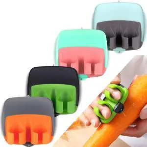 4 Pieces Finger Vegetable Palm Peeler Kitchen Fruit Potato Peeler with Comfortable Rubber Finger Grip For Pumpkin Carrot Cucumber Potato 4 Pieces Finger Vegetable Palm Peeler Kitchen Fruit Potato Peeler with Comfortable Rubber Finger Grip For Pumpkin Carrot Cucumber Potato