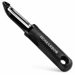 Black Premium Vegetable Peeler | Ultra-Sharp Swivel Stainless Steel Blade | Ergonomic Soft Grip Handle | Mango Peeler | Dishwasher Safe | Skin Peeler for Veggies & Fruits | Potato Peeler & Eye Remover Black Premium Vegetable Peeler | Ultra-Sharp Swivel Stainless Steel Blade | Ergonomic Soft Grip Handle | Mango Peeler | Dishwasher Safe | Skin Peeler for Veggies & Fruits | Potato Peeler & Eye Remover