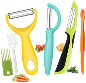 Upgrade Potato Peeler for Kitchen, 6PCS Stainless Steel Vegetable Peeler, I and Y Veggie Food Peeler for Apple Fruit Carrot Zucchini Cucumber,Good Grip Makes Peeling Very Easy Upgrade Potato Peeler for Kitchen, 6PCS Stainless Steel Vegetable Peeler, I and Y Veggie Food Peeler for Apple Fruit Carrot Zucchini Cucumber,Good Grip Makes Peeling Very Easy