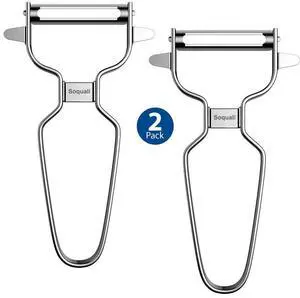 2 Pack Vegetable Peeler Stainless Steel for Kitchen - Y Peeler Safe to Use, Veggie Potato Fruit Carrot Cucumber Peeler, Easy to Peel & Clean 2 Pack Vegetable Peeler Stainless Steel for Kitchen - Y Peeler Safe to Use, Veggie Potato Fruit Carrot Cucumber Peeler, Easy to Peel & Clean